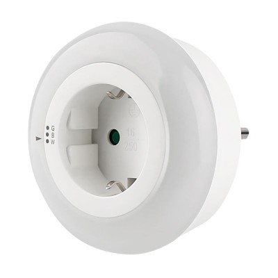 Φωτάκι Νυχτός LED με Φωτοκύτταρο & Πρίζα 13-122209